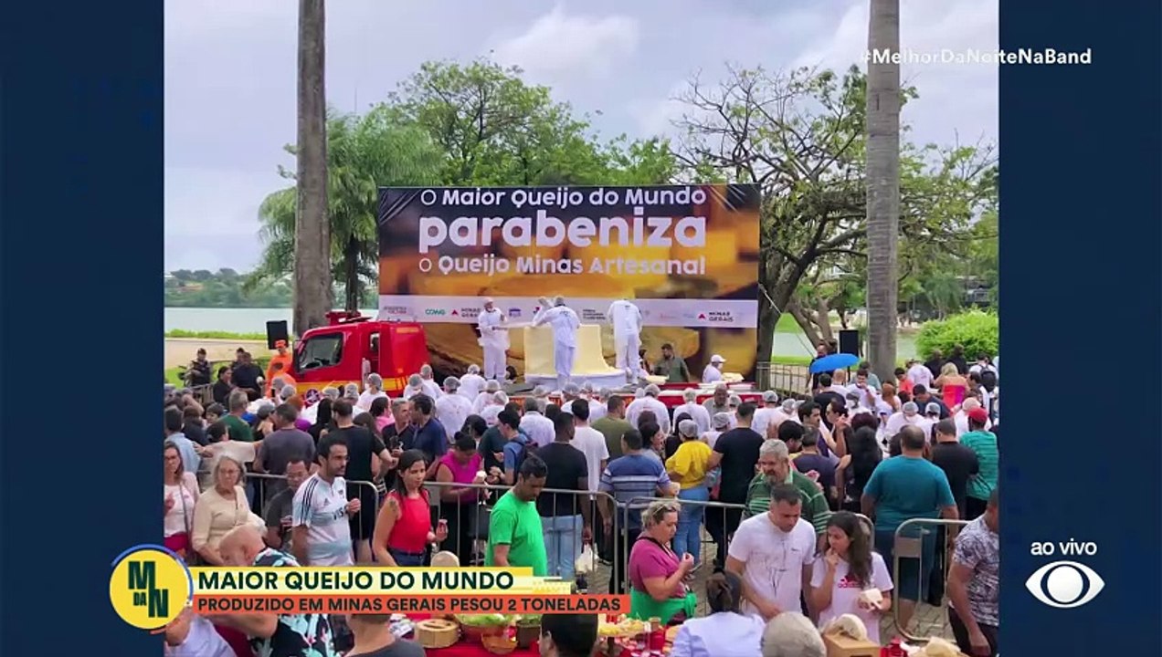 Maior queijo do mundo: produzido em MG pesou 2 toneladas