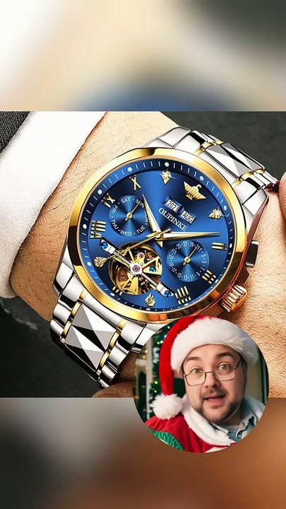 OUPINKE Mens Automatic Watches Diamond Skeleton Self Winding Luxury Dress Wrist Watch Sapphire Crystal Tungsten Steel