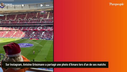 Antoine Griezmann : son fils Amaro, 5 ans, les cheveux très longs et déjà une grande passion
