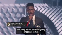 Vinicius Junior wins 2024 FIFA Best men's player of the year