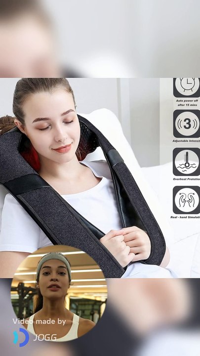 Mirakel Neck Massager with Heat for Relaxation & Pain Relief