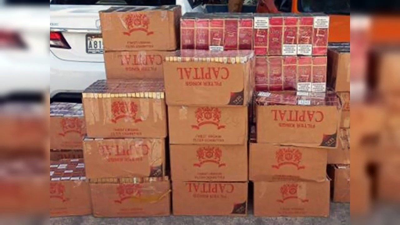 Incautan más de 160 mil unidades de cigarrillos contrabandeados