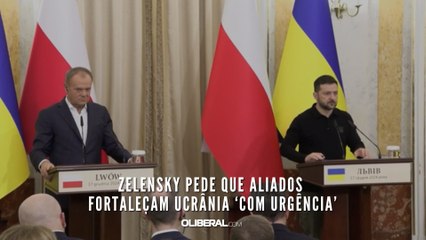 Zelensky pede que aliados fortaleçam Ucrânia ‘com urgência’