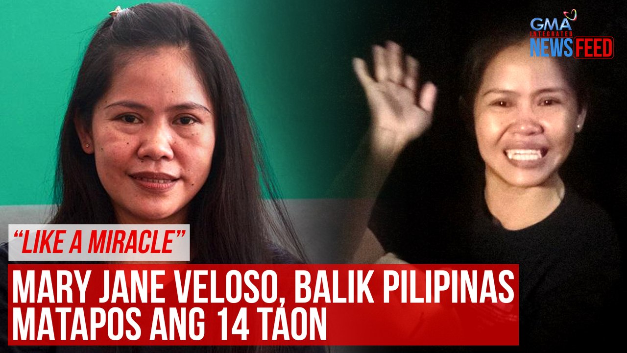 “Like a miracle” Mary Jane Veloso, balik Pilipinas matapos ang 14 taon | GMA Integrated Newsfeed