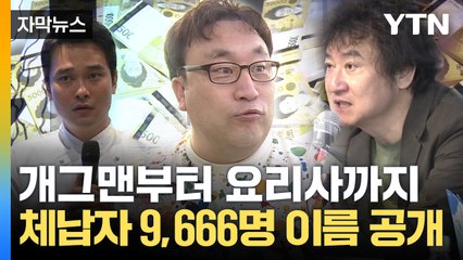 [자막뉴스] 고액·상습 체납자 명단 공개...이혁재·에드워드 권 등 유명인도 / YTN