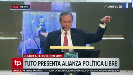 Tuto presenta la alianza política ‘Libre’, con la que buscará llegar a la Presidencia en 2025