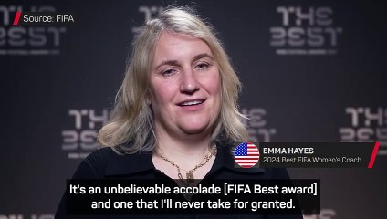 'Unbelievable accolade' - Hayes reflects on winning Best FIFA Women's coach award