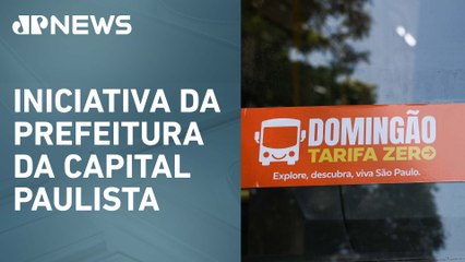 ‘Domingão Tarifa Zero’ tem 150 milhões de passagens em São Paulo
