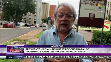 Milei anunció restricciones para los argentinos