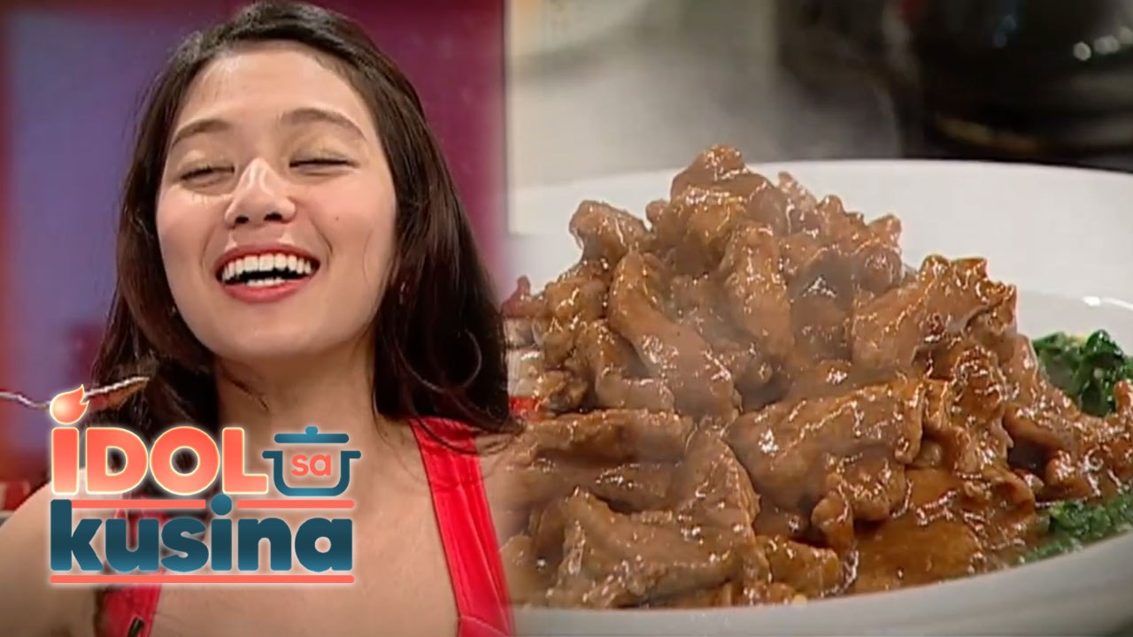 Jennica Garcia, napa-WOW sa sarap ng Stir Fried Beef and Swamp Cabbage! | Idol Sa Kusina