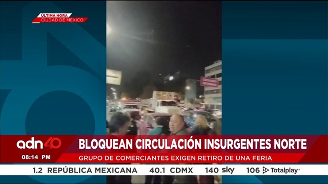 🚨¡Última Hora! Comerciantes bloquean circulación Insurgentes Norte