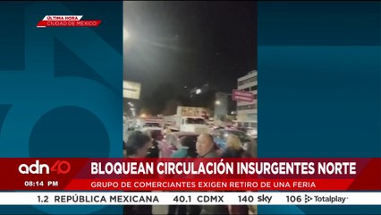 🚨¡Última Hora! Comerciantes bloquean circulación Insurgentes Norte