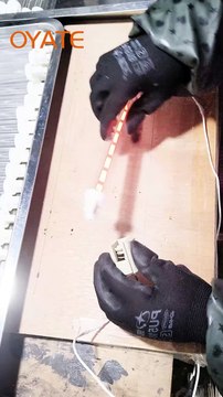 Production of 220mm 240v 500w Jacketed halogen heat lamps