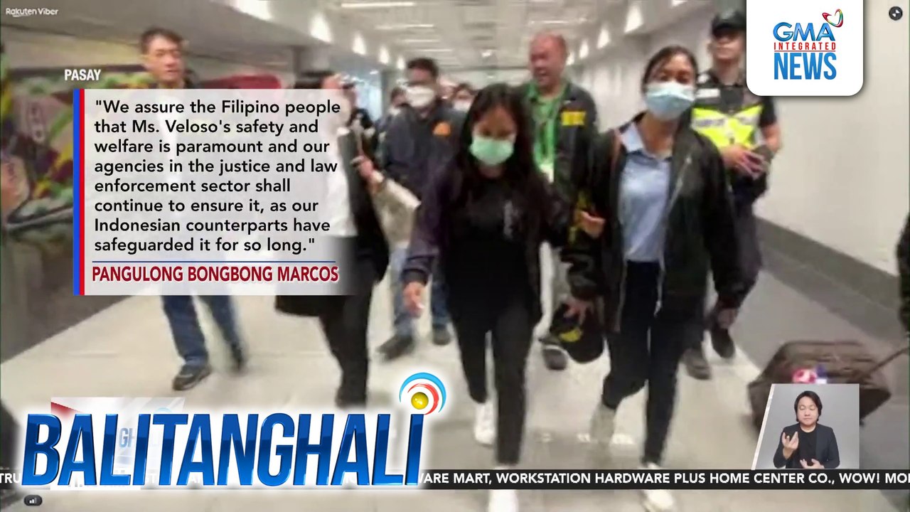 Nagpasalamat si PBBM sa Indonesian gov't at sa iba pang nag-asikaso para makabalik si Mary Jane Veloso sa Pilipinas | Balitanghali