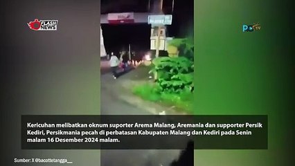 Viral Kericuhan Suporter Arema Malang Vs Suporter Persik Kediri