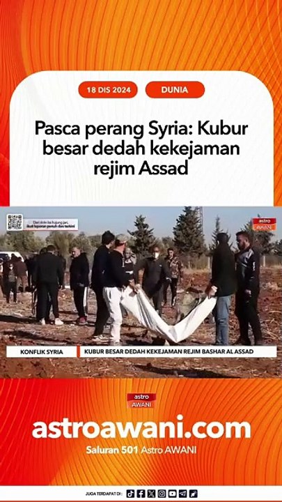 Pasca perang Syria: Kubur besar dedah kekejaman rejim Assad