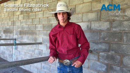 Rodeo: Warrnambool's Seamus Fitzpatrick is a saddle bronc rider