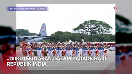 Momen Presiden Prabowo Tinjau Pasukan TNI yang Ikut Parade Hari Republik India 2025