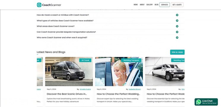 Coach Scanner | Coach and minibus hire in London