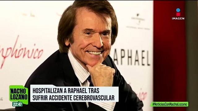 El cantante Raphael fue hospitalizado de emergencia tras sufrir un accidente cerebrovascular