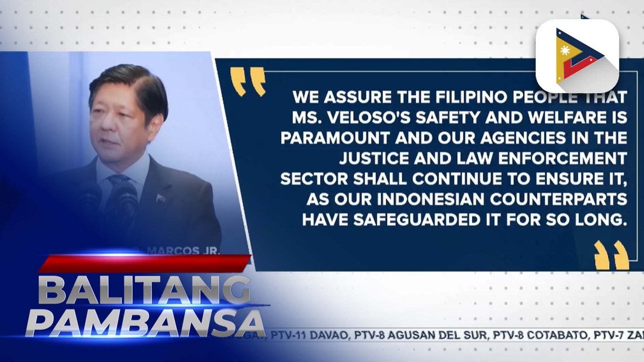 PBBM, tiniyak ang kaligtasan ni Mary Jane Veloso sa kanyang pagbabalik sa bansa