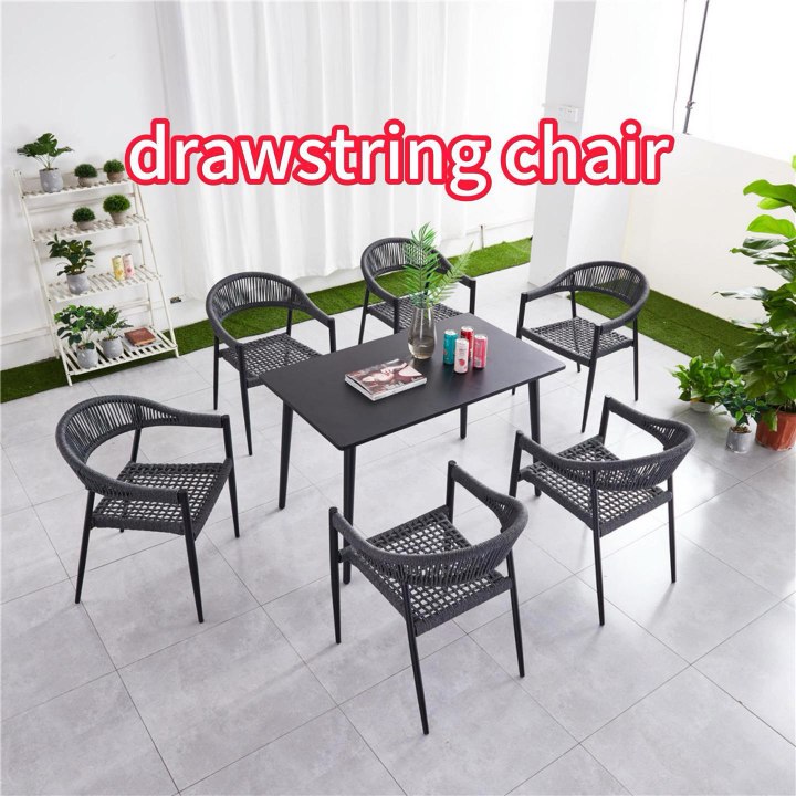 Drawstring table and chairs