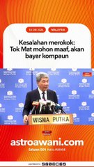 Kesalahan merokok: Tok Mat mohon maaf, akan bayar kompaun