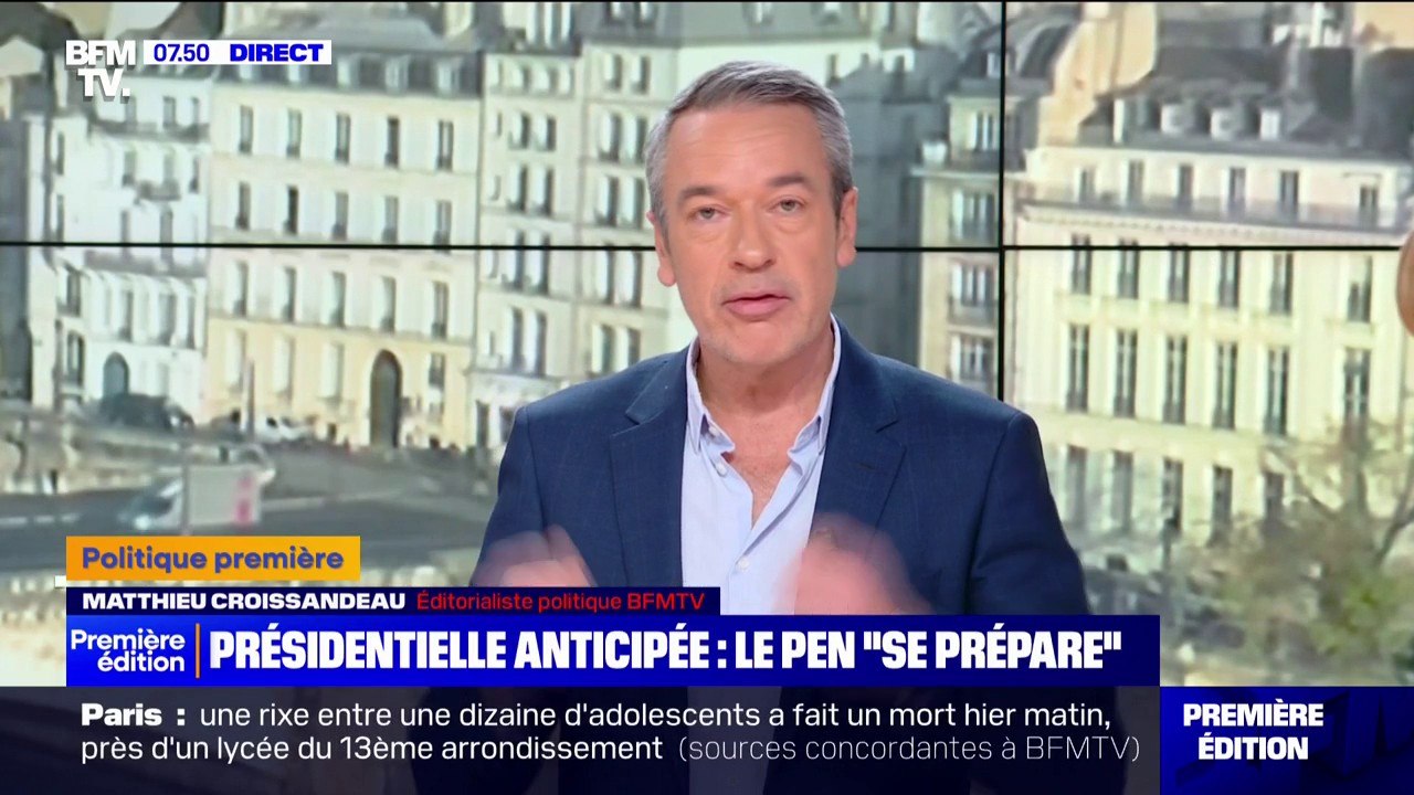 "Emmanuel Macron, c'est fini": Marine Le Pen affirme se "préparer à une présidentielle anticipée"