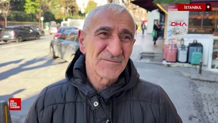 Şişli'de bina görevlisi kopan beton parçalarından saniyelerle kurtuldu