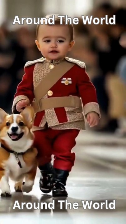 Kids Walking With Funny Dresses