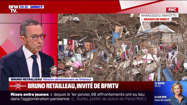 Des dégâts qui sont absolument colossaux : Bruno Retailleau s'exprime sur la situation à Mayotte
