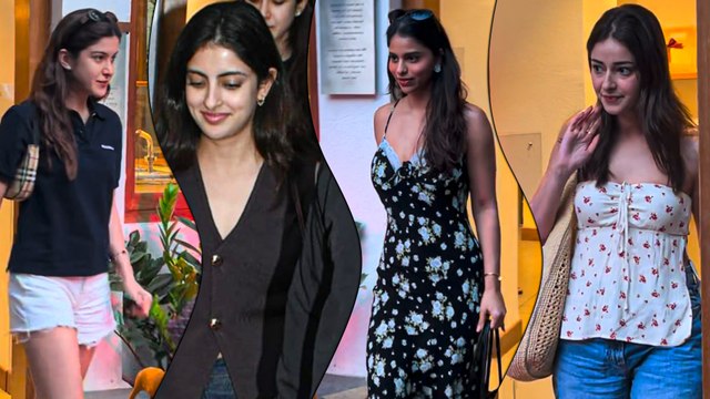 Coffee Dates पर एक साथ नजर आई Bollywood Besties Suhana Khan, Shanaya, Ananya और Navya Naveli