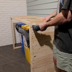 Great storage idea to hide wheelie bins 🧞‍♂️