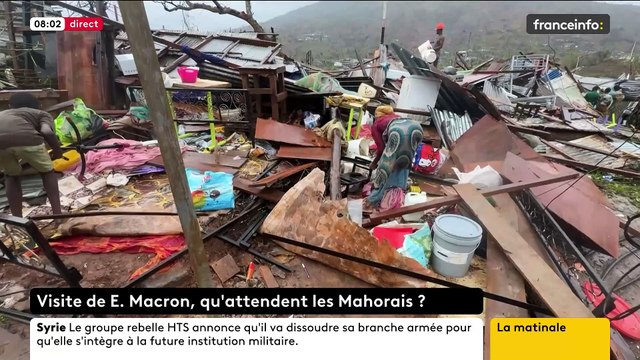 Cyclone à Mayotte: L’archipel est sorti ce matin d’une première nuit sous couvre-feu, mis en place pour assurer la sécurité et éviter les pillages - Emmanuel Macron est attendu demain - VIDEO
