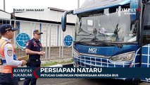 Jelang Libur Nataru Petugas Gabungan Pemeriksaan Armada Bus