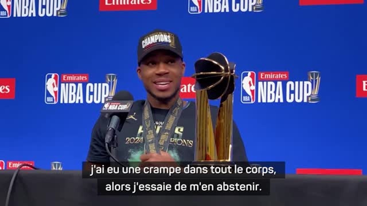 Bucks - Antetokounmpo ne boit pas mais recommande le champagne, le verre de vin et un steak pour célébrer !