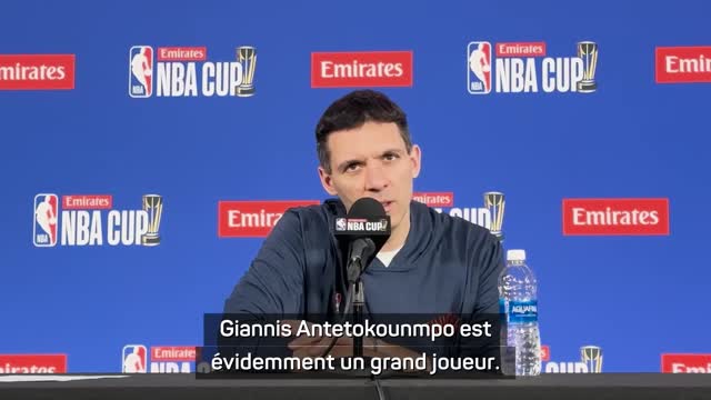 Bucks - Daigneault regrette de ne pas avoir réussi à bloquer Antetokounmpo