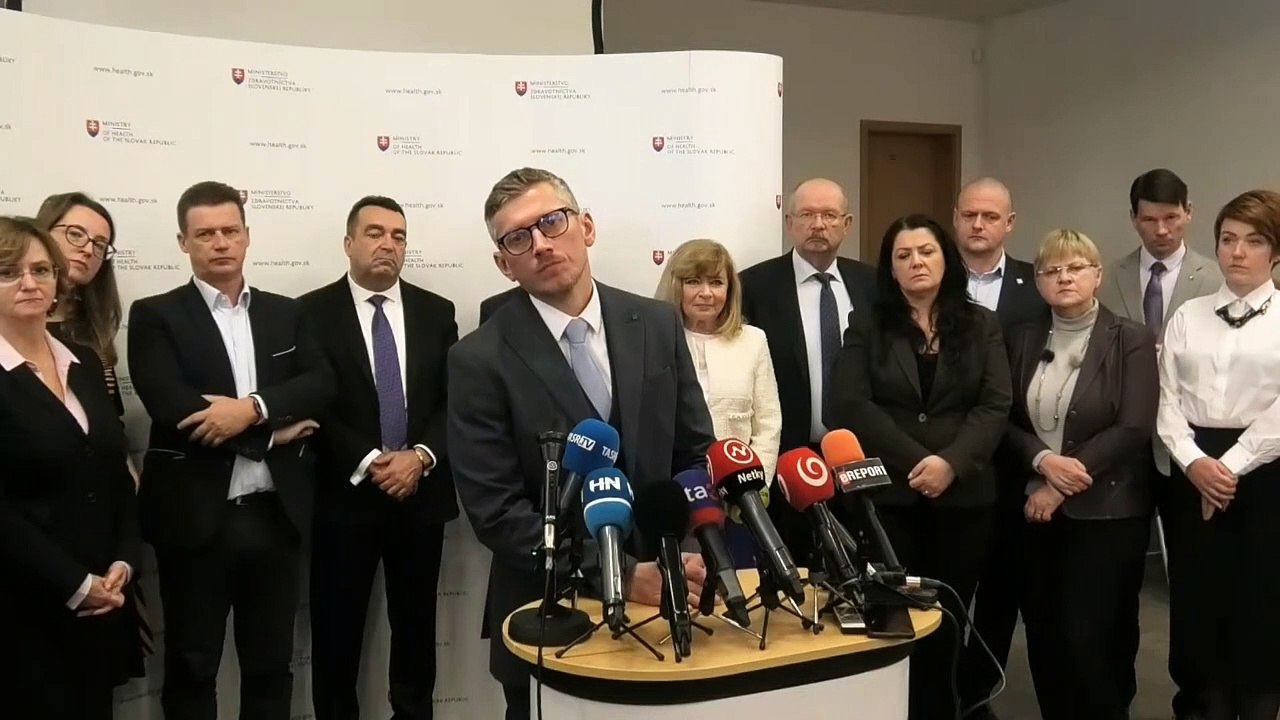 Brífing ministra zdravotníctva K. Šaška
