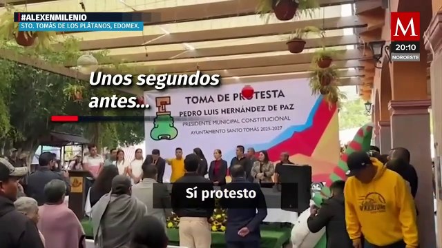 Alcalde electo evade captura en su toma de protesta en Santo Tomás de los Plátanos