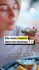 Les huîtres restent vivantes dans ton ventre ?