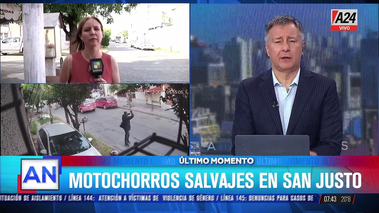 Violento ataque de motochorros en San Justo: le dispararon para robarle la moto