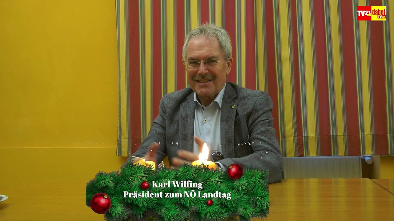 Weihnachten 2024  Präsident zum NÖ Landtag Karl Wilfing
