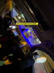 ÇAKARLI ARAÇLA CADDEDE EĞLENDİLER