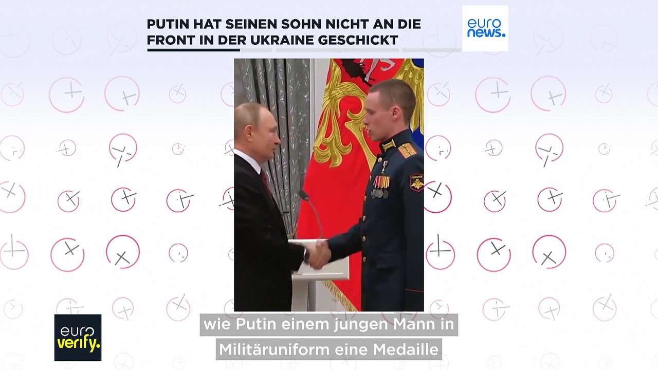 Faktencheck: Hat Putin seinen Sohn an die Front in der Ukraine geschickt?