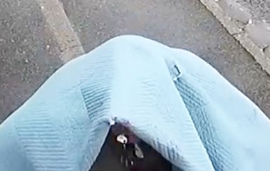 Mystery 'blanket man' caught on CCTV hanging dead pheasants outside shop