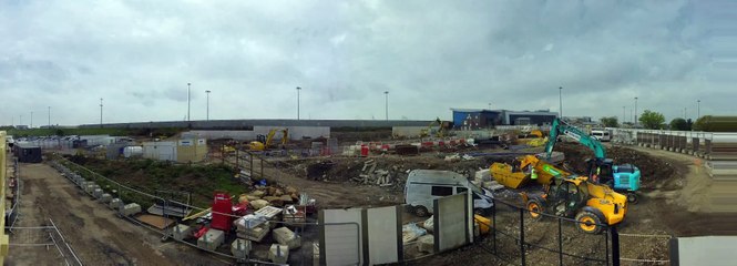 Leeds Bradford Airport terminal expansion timelapse video
