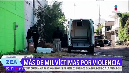 Suman más de mil víctimas mortales en Sinaloa por la violencia
