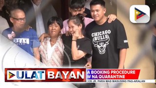 Veloso, naisailalim na sa booking procedure para sa limang araw na quarantine