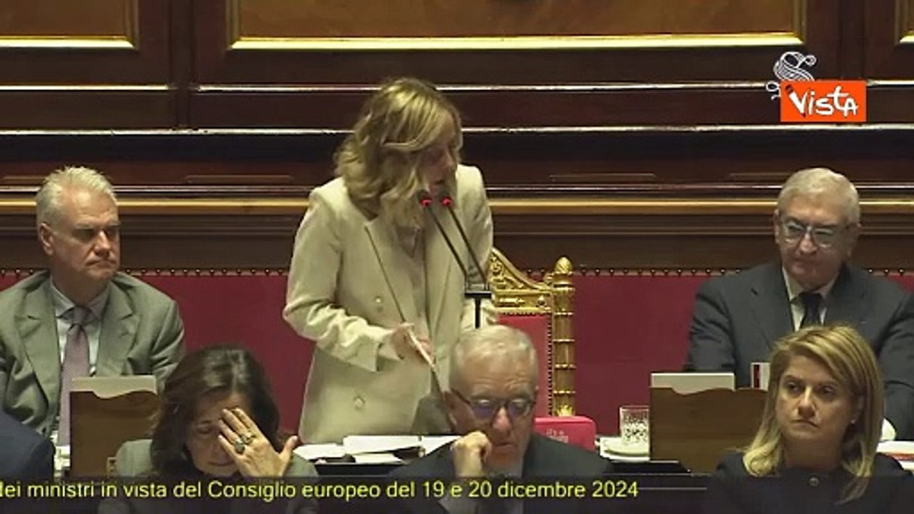 I versi "Ua Ua" della Meloni in Senato in replica all'opposizione su ruolo Governo contro la mafia