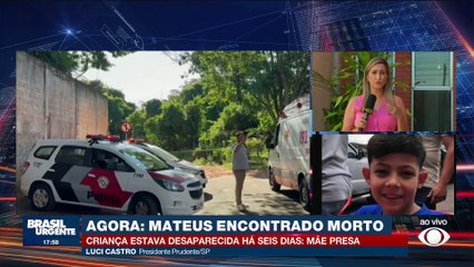 Criança que estava desaparecida há seis dias é encontrada morta